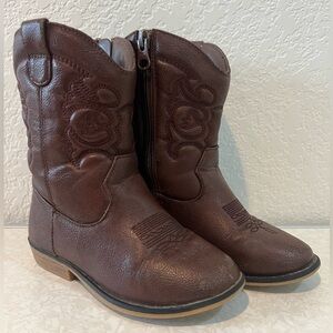 Super cute Cat & Jack Brown Cowboy Boots Toddler 10